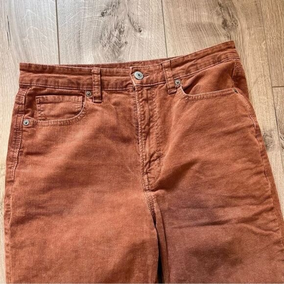 American Eagle Outfitter Super Stretch Corduroy Brown Mom Pant Size XS - Picture 4 of 13
